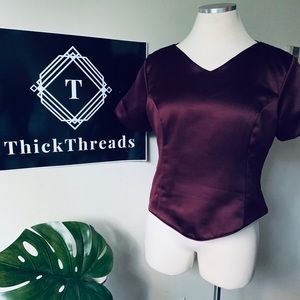 Formal Performance V-Neck Blouse